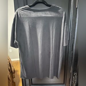 Zara Faux Suede Gray Top